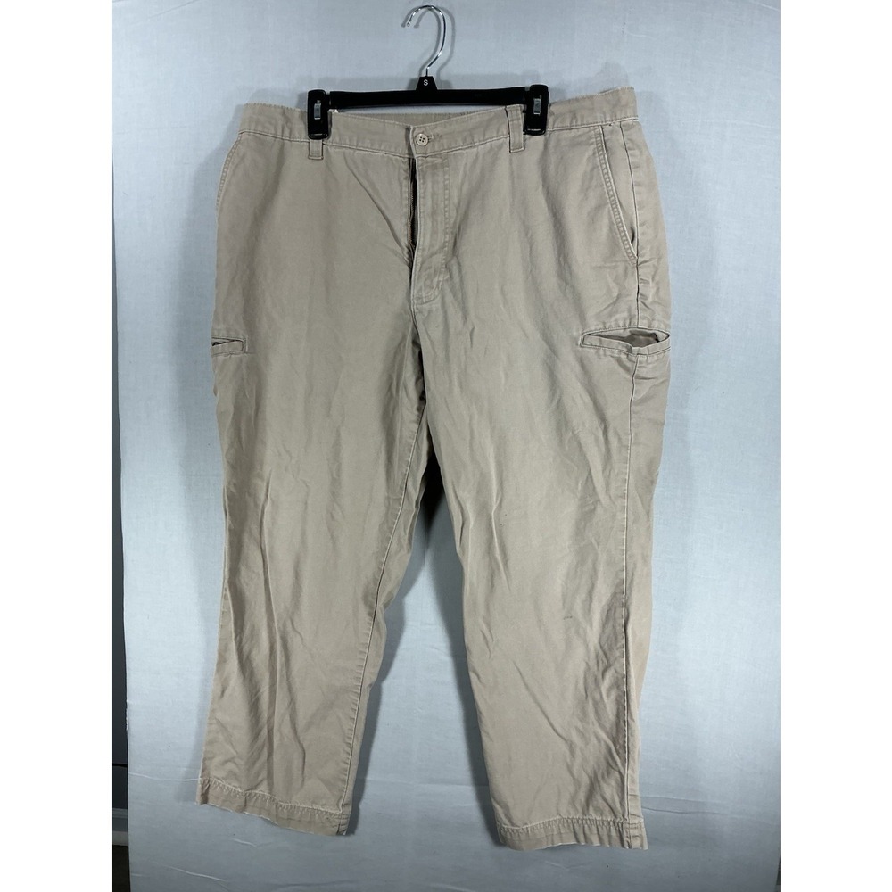 Dockers Men's Khaki Pants W40 L30 Tan 100% Cotton Casual Work Classic Fit